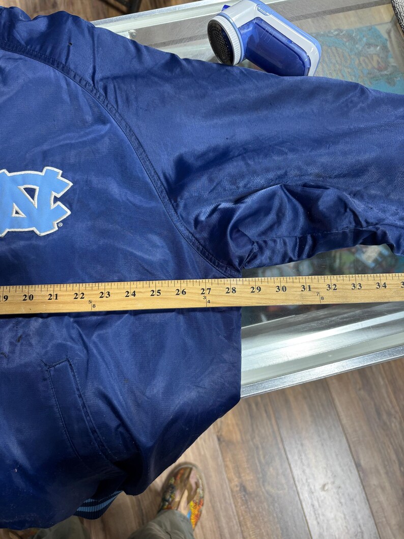 Vintage Nike Distressed University North Carolina Nylon Jacket Size XL image 7