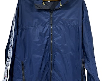 Vintage 90's Hilfiger Athletics Tommy Windbreaker Jacket Size Large