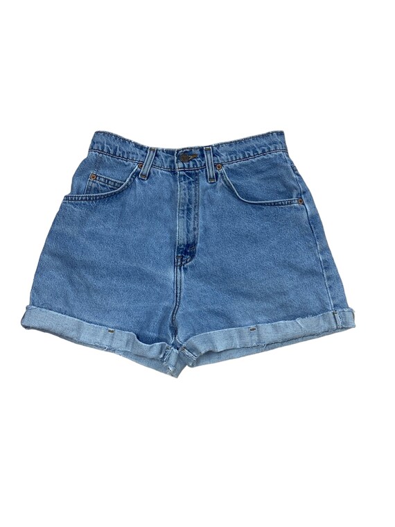 Vintage 90 s Levi Orange Tab 954 High Waist Denim Shorts Size 28