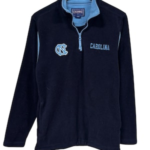 Suéter vintage de los años 00 con cremallera de un cuarto de los Tar Heels de la Universidad de Carolina del Norte, talla pequeña