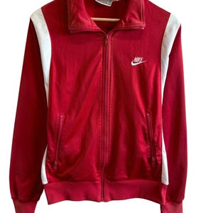 Vintage jaren 90 Nike Team USA rood warming-up trainingsjack maat Large