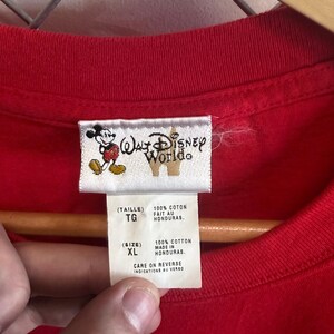 Vintage Y2K Walt Disney World Cartoon Graphic Tee Size XL image 2