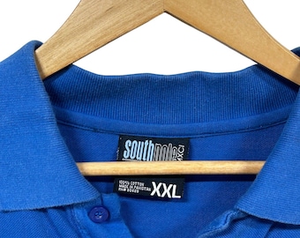 Vintage Y2K South Pole Blue Polo Shirt Size XXL - Etsy Denmark