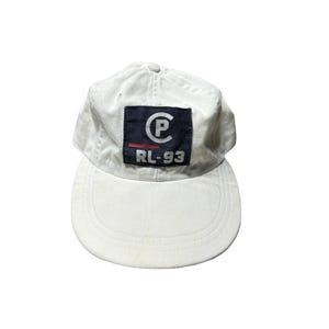 Vintage 1993 Polo Ralph Lauren Long Brim CP RL-93 Stadium Hat Size Small