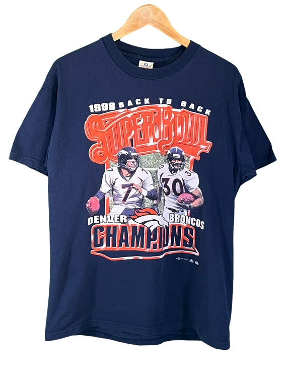 Vintage 90's Denver Broncos Back to Back Champion… - image 1