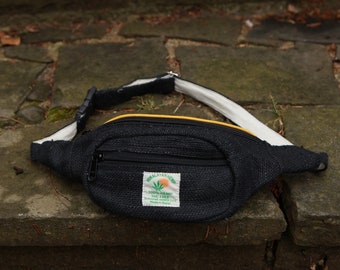 Black Hemp Waist Bag
