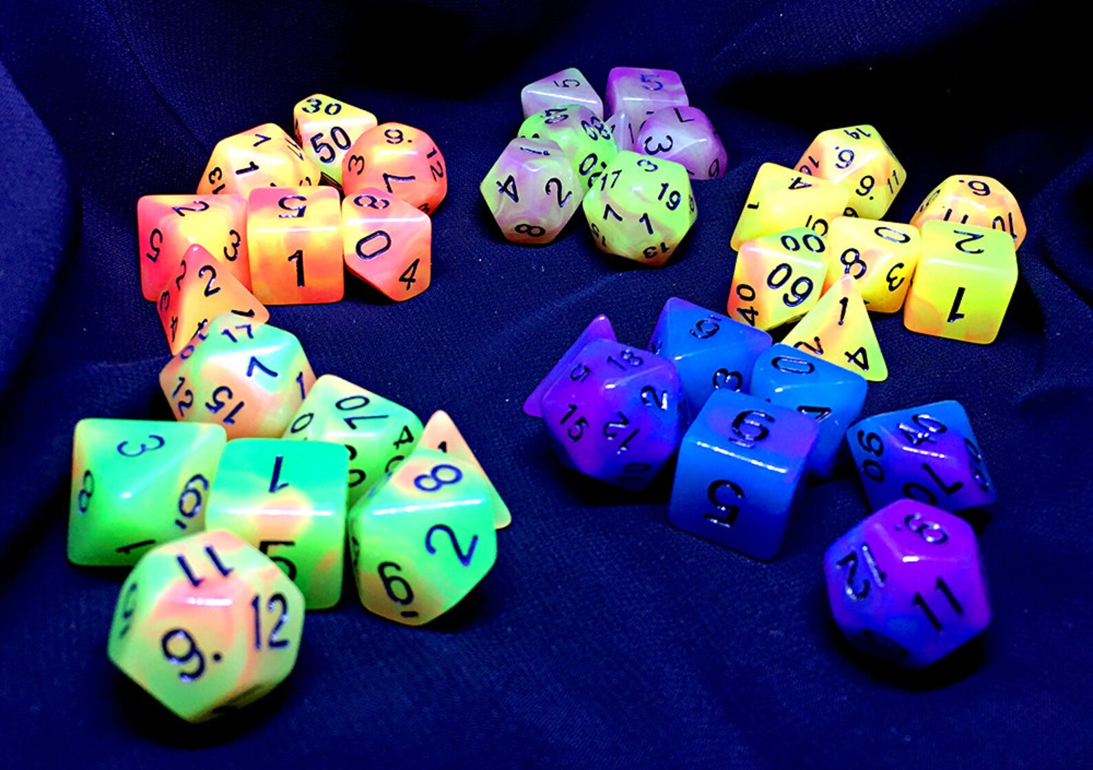 Mystery Dice Set With Bag Etsy