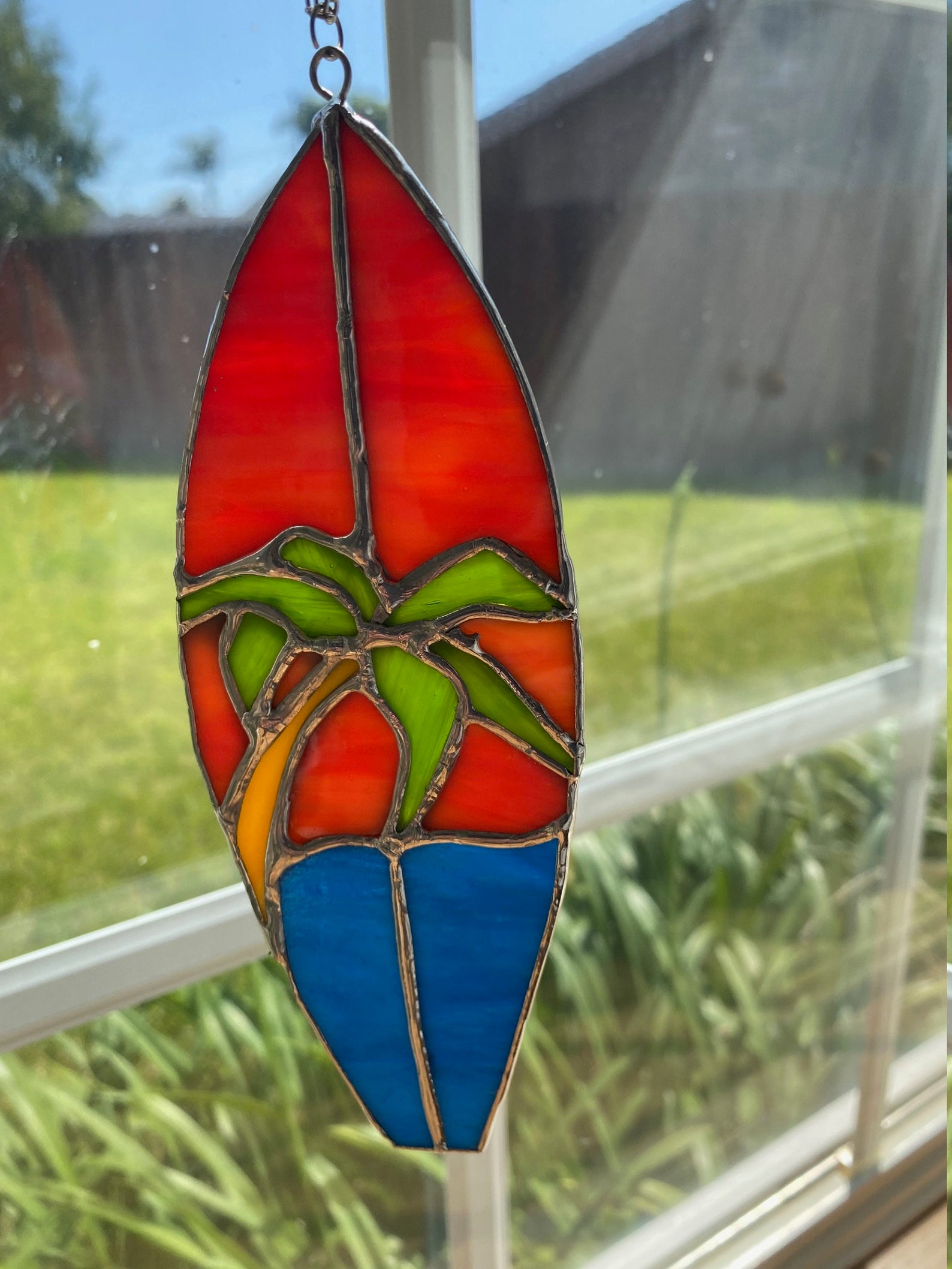 Surfboard Stained Glass Etsy