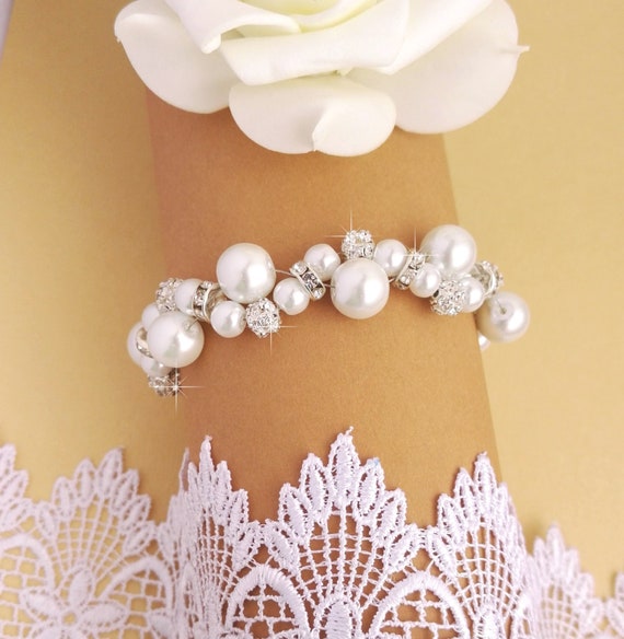 Bride Bracelet Bridal pearl Bracelet Wedding Bracelet | Etsy