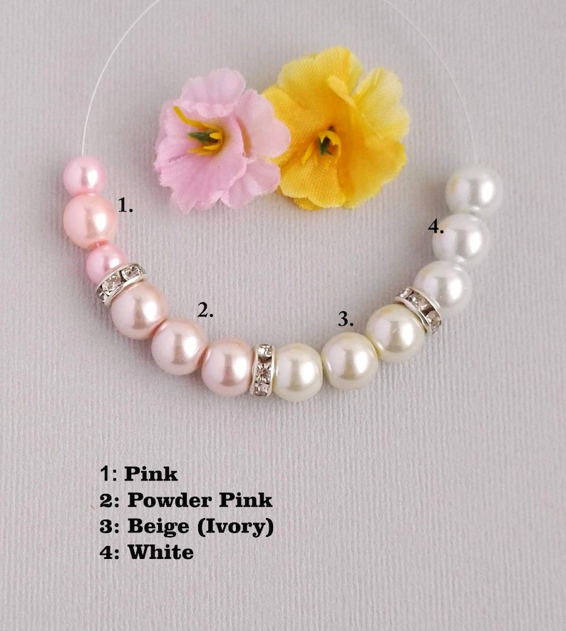 Beaded Bride Jewelry Set White Pearl Jewelry Set and Earring Set Wedding Jewelry Bridal necklace Rhinestones Jewelry Set