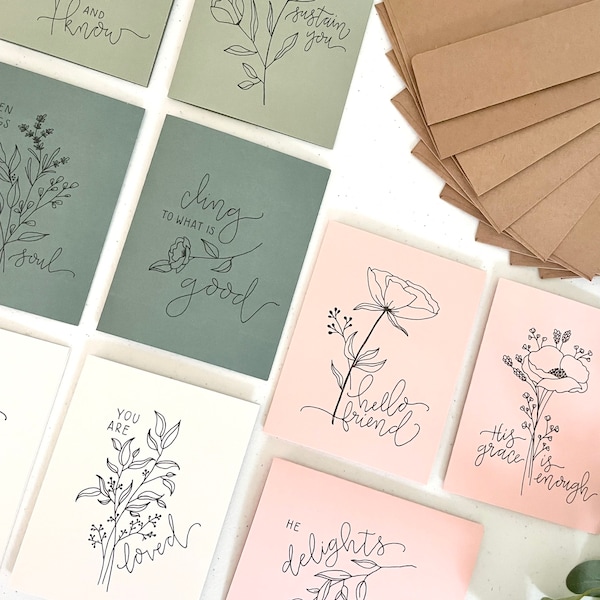Hand Drawn Notecards - Etsy
