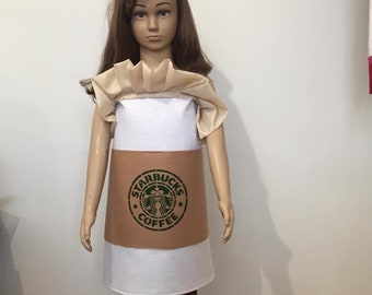 Coffee starbucks costume for kids