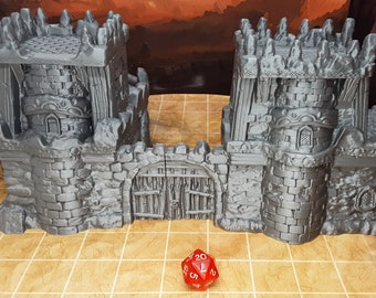 4 Room 3 Floor Fortress / Outpost Entrance Scenery Terrain Tabletop Fantasy D&D or War Gaming Model 28/32mm Scale RPG Fantasy 3D Printed