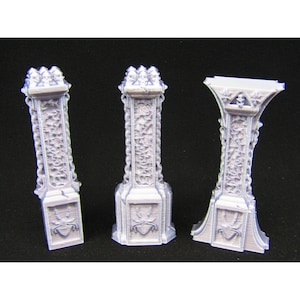 3pc Spider Lair Pillars/ Columns Scatter Terrain Scenery 3D Printed Mini Miniature Model 28/32mm Scale RPG Tabletop Gaming Wargaming D&D