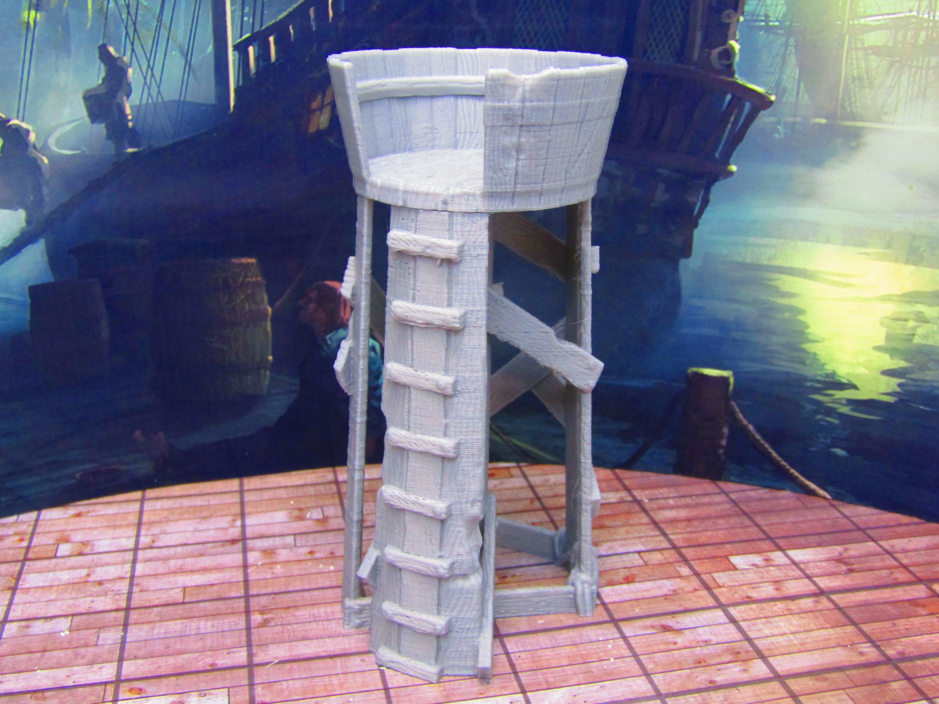 Crow's Nest Pirate Ship Watchtower Scatter Terrain Scenery - Etsy