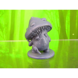 Shroomie Spearman Mushroom Men Myconid Fungus Folk Mini Figures 3D Printed Model 28/32mm Scale RPG Dungeons & Dragons