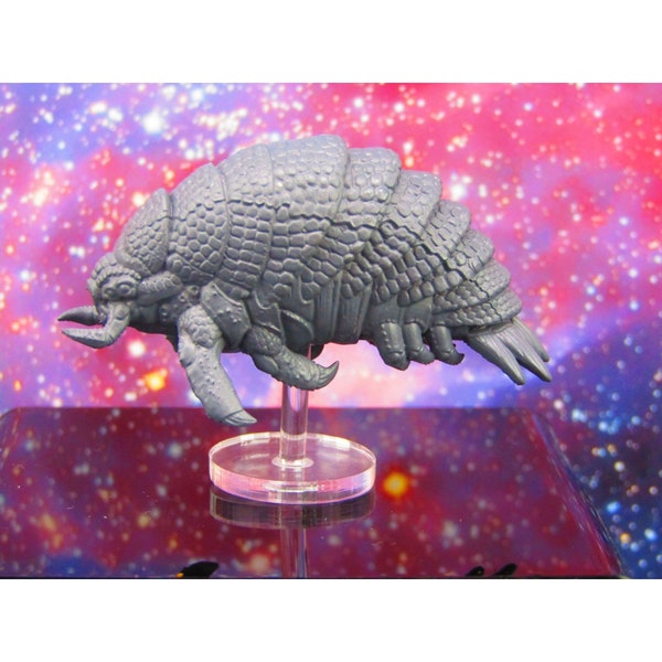 Moxil Grub Space Creature Monster Space War Gaming Set w/ Flight Stands & Rods Starfinder Fleet Scale Starship Mini Miniature Spaceship