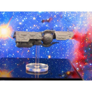 Merconian Frigate Battleship Mass 2 Astra Nebula Billion Suns Starfinder Fleet Scale Starship Mini Miniature Model Spaceship