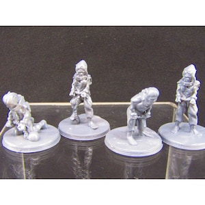 Imprisoned Elf Slaves Mini Miniature Figure 3D Printed Model 28/32mm Scale RPG Fantasy Games Dungeons & Dragons War Gaming etc.