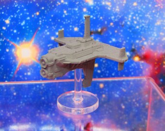 Liberty MK2 Huge Cruiser Harmonium Alliance Tier 13 Starfinder Fleet Scale Starship Mini Miniature Spaceship Game Piece + Flight Stand & Rod