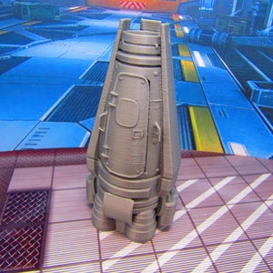 Personal Escape Pod Ship Miniature Mini Scatter Terrain Scenery 3D Printed Model 28/32mm Scale Sci Fi Science Fiction RPG Tabletop Gaming
