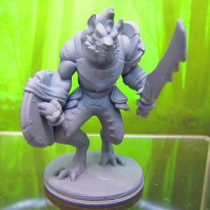 Gnoll Swordman Monster Mini Miniature 3D Printed Model 28/32mm Scale Fantasy Dungeons & Dragons RPG Tabletop Gaming