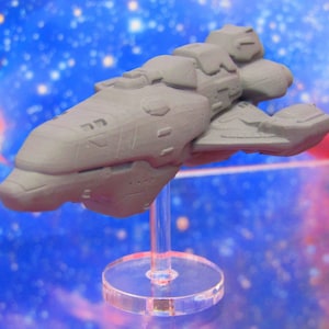 Solar Heavy Large Destroyer Civilian Craft Tier 9 Starfinder Fleet Scale Starship Mini Miniature Model Spaceship Game Piece + Flight Stand