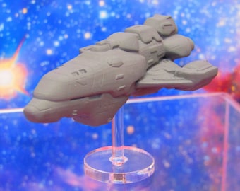 Solar Heavy Large Destroyer Civilian Craft Tier 9 Starfinder Fleet Scale Starship Mini Miniature Model Spaceship Game Piece + Flight Stand