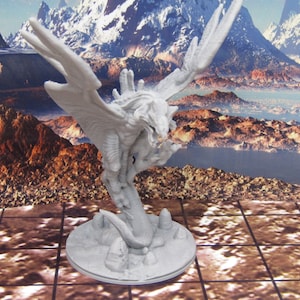 Flying Death Beast Alien Monster Encounter Mini Miniature Figure 3D Printed Model 28/32mm Scale RPG Sci Fi Fantasy Tabletop Gaming