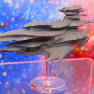 Xenopsylla Supercolossal Ultranought The Hive Tier 20 Starfinder Fleet Scale Starship Mini Miniature Spaceship Piece + Flight Stand w/ Rod