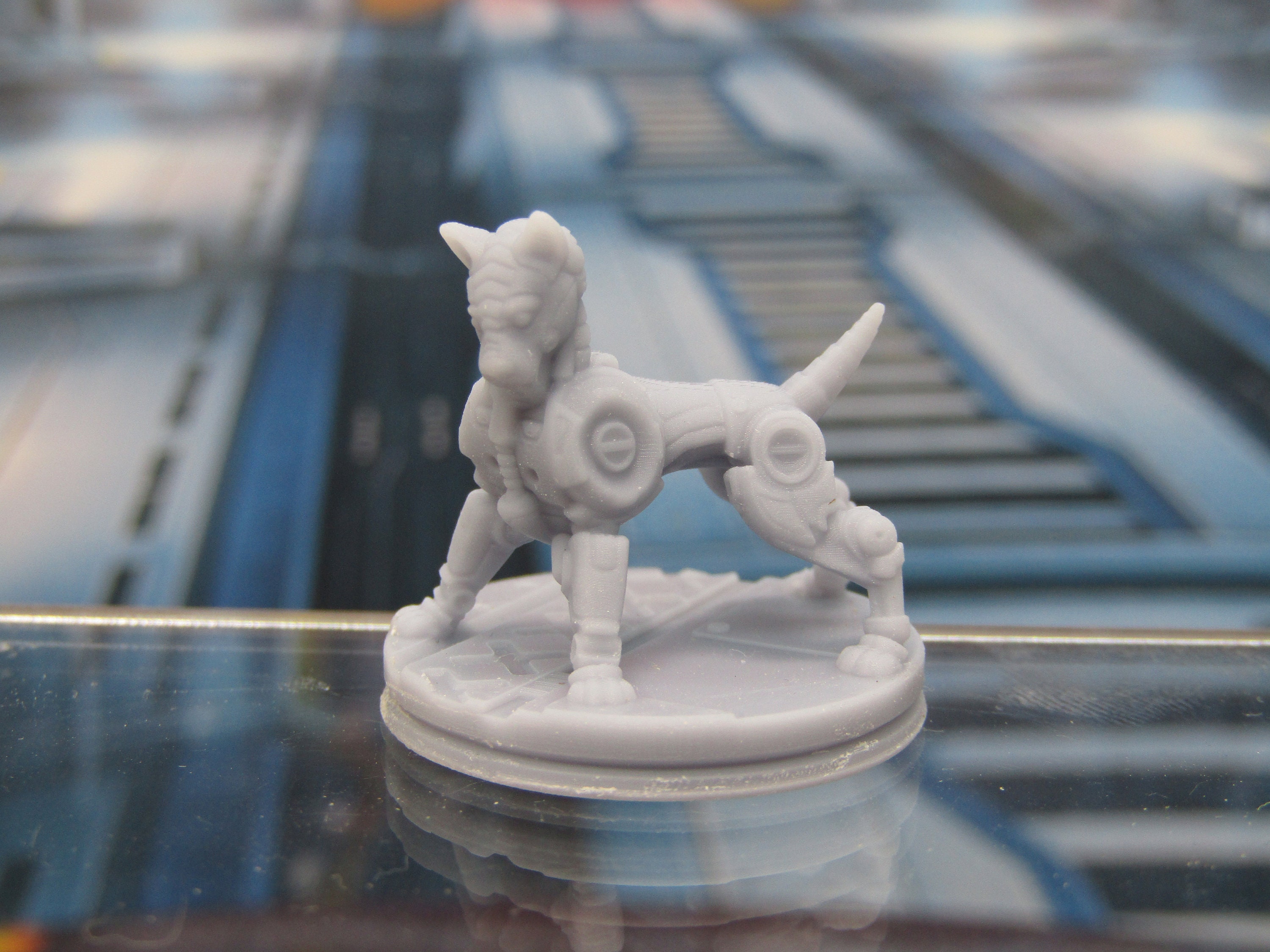 Robot K9 Guard Dog Droid Companion Mini Miniature 3D Printed Figure Model 28/32mm Scale Sci Fi Science Fiction RPG Tabletop Gaming