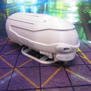 Hover Van Car Vehicle Transportation Terrain Scenery Miniature 3D Printed Model 28/32mm Scale Sci Fi Science Fiction RPG Tabletop Gaming