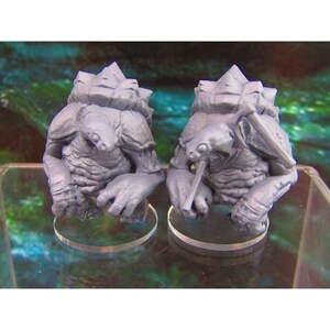 Zombie Tortle Turtle Race Pair Mini Miniature Figure Character 3D Printed Model 28/32mm Scale RPG Fantasy Games Dungeons & Dragons