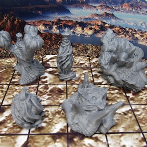 Alien Planet Organic Scatter Terrain Scenery Mini Miniature 3D Printed Figure Model 28/32mm Scale Sci Fi Science Fiction RPG Tabletop Gaming