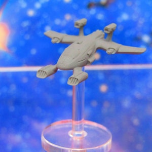 Gremlin Tiny Fighter Civilian Craft Tier 8 Starfinder Fleet Scale Starship Mini Miniature Model Spaceship Game Piece + Flight Stand