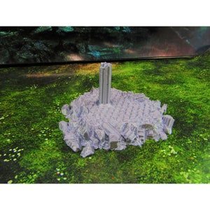 Ancient Building Ruins Foundation 2 Scatter Terrain Scenery Mini Miniature Model 28mm/32mm Scale RPG Tabletop Gaming Wargaming D&D etc.