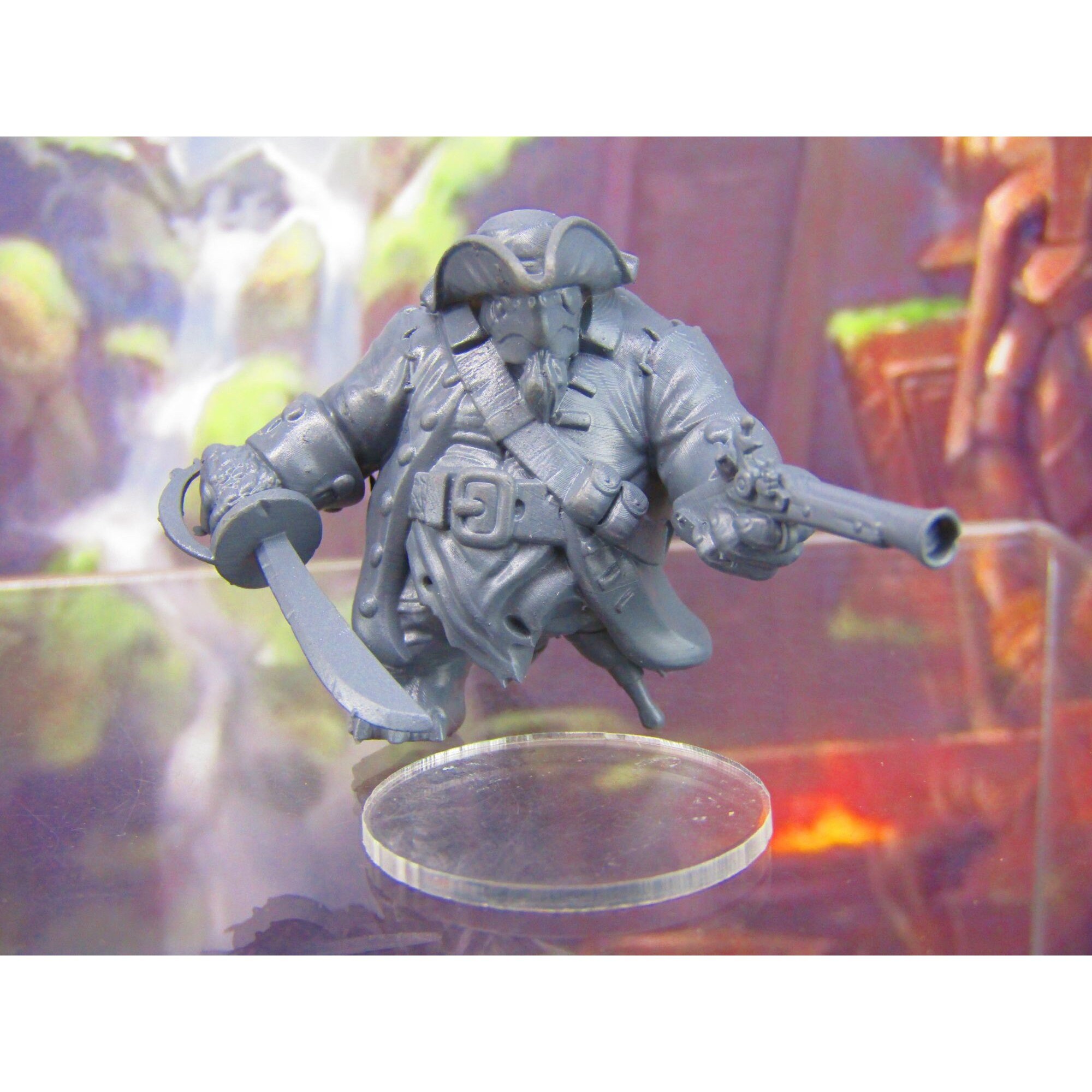 thumbnail image 2 of Tortle Barbarian Turtle Man Race Mini – 3D Printed D&D Miniature, 28/32mm Scale 2 of 5