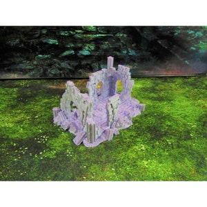 Ancient Old Building Battleworn Ruins 1 Scatter Terrain Scenery Mini Miniature Model 28mm/32mm Scale RPG Tabletop Gaming Wargaming D&D etc.