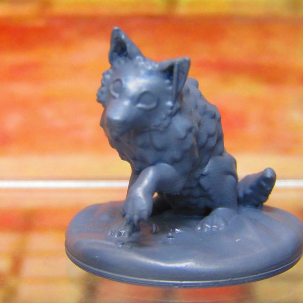 Baby Direwolf Pup Puppy Monster Beast Companion Mini Miniatures 3D Printed Model 28/32mm Scale RPG Fantasy Games Dungeons  Dragons Gaming