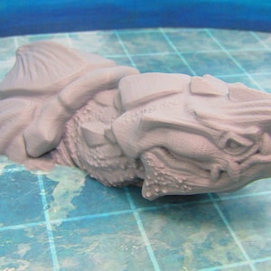 Breaching Dragon Turtle Sea Monster Mini Miniature Figure D Printed Model 28/32mm Scale Fantasy RPG Tabletop Gaming Dungeons & Dragons