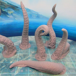 Attacking Tentacles Sea Creature Monster Mini Miniature Figure D Printed Model 28/32mm Scale Fantasy RPG Tabletop Gaming Dungeons & Dragons