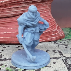 Axe Marauder Desert Thief Mini Miniature Figure for RPG Fantasy Games Dungeons & Dragons 3D Printed Resin Empire of Scorching Sands