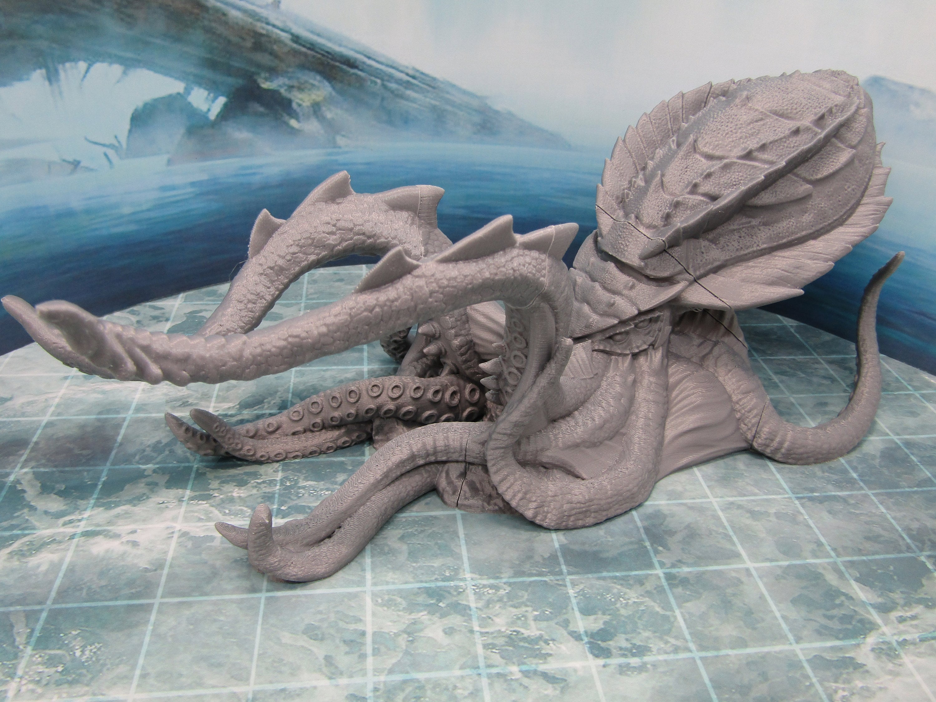 Buy Kraken Sea Monster Mini Miniature Figure Scenery Terrain 3D Online in  India 