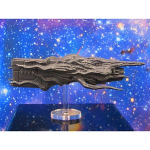 Overtaken Huge Battleship Cruiser Mass 3 Astra Nebula Billion Suns Starfinder Fleet Scale Starship Mini Miniature Model Spaceship