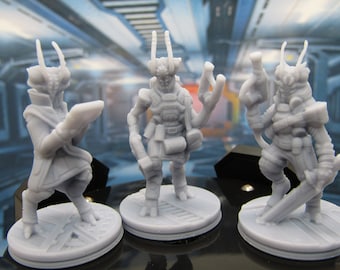 Alien Insectoids Lot of 3 Mini Miniature Scatter Terrain Scenery 3D Printed Model 28/32mm Scale Sci Fi Science Fiction RPG Tabletop Gaming