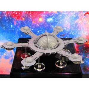 Ark Forward Trade Colony City Base Billion Suns Starfinder Fleet Scale Starship Mini Miniature Model Spaceship Game Piece + Flight Stand