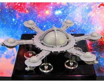 Ark Forward Trade Colony City Base Billion Suns Starfinder Fleet Scale Starship Mini Miniature Model Spaceship Game Piece + Flight Stand