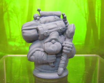 Dwarven Travelling Merchant Trader Mini Miniature Dwarf 3D Printed Model 28/32mm Scale Fantasy Dungeons & Dragons RPG Tabletop Gaming Figure