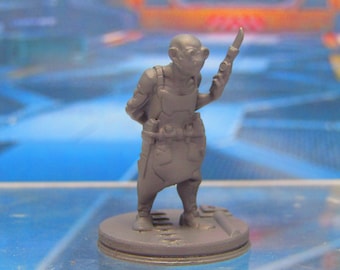 Cyber Punk Post Apocalypse Dystopian Cyber Doctor Mini Miniature 3D Printed Model 28/32mm Scale Sci Fi Science Fiction RPG Tabletop Gaming