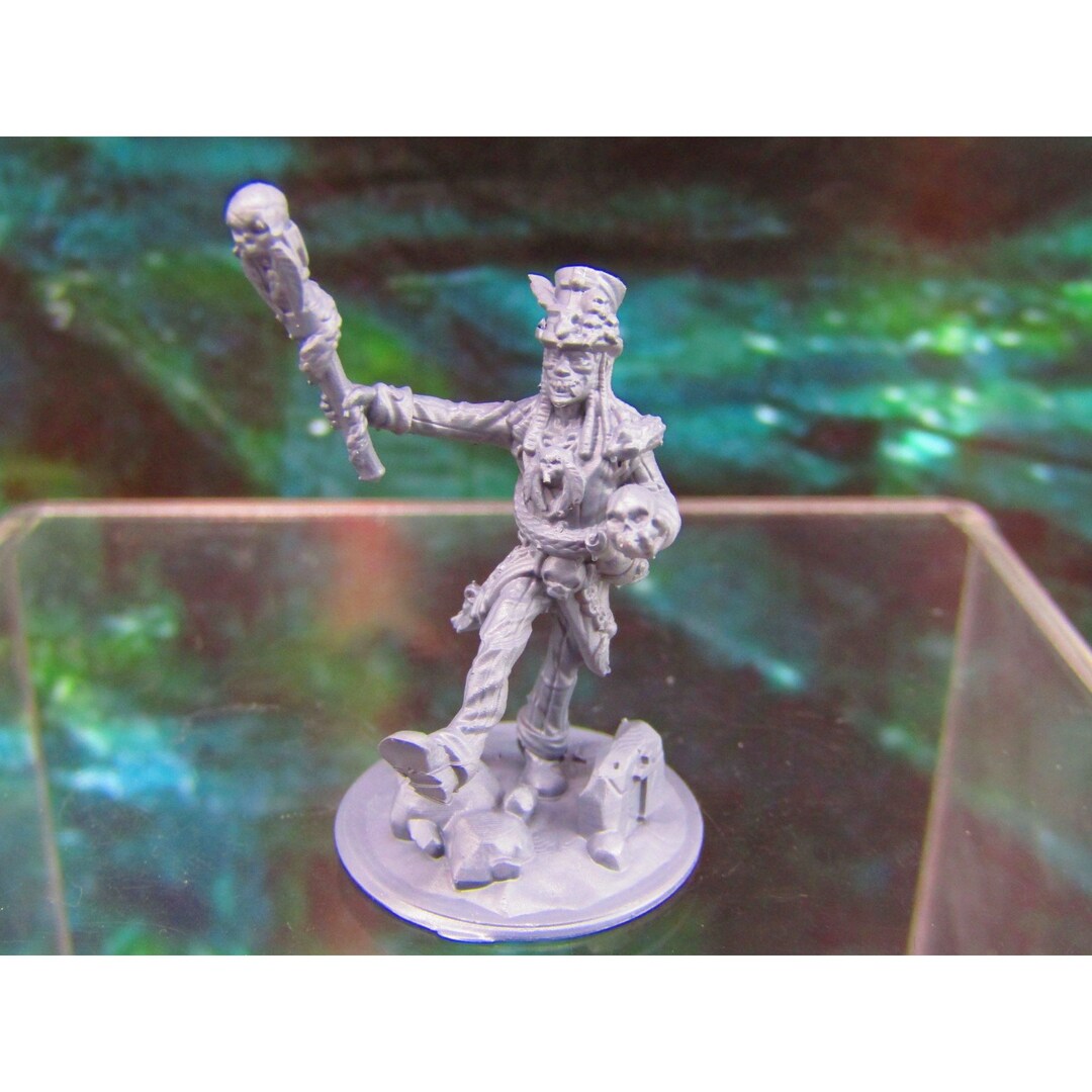 Voodoo Priest Witch Doctor Pose A Mini Miniature Figure 3D Printed ...